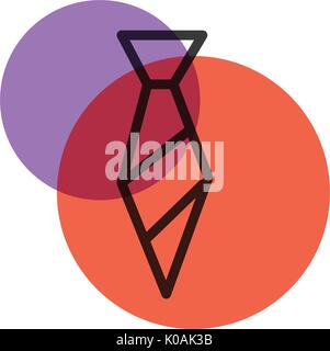 Ufficio vettore uniforme icona contrassegno di colore Illustrazione Vettoriale