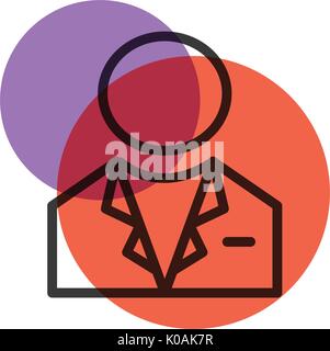 Avatar icona del profilo Illustrazione Vettoriale