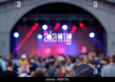 Effetti blur concerto. Foto Stock