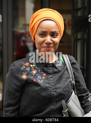 Nadiya hussain visto presso la BBC Studios di Londra, 21 luglio 2017 Foto Stock
