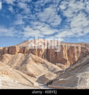 Immagine della valle dei re di Luxor in Egitto. Foto Stock