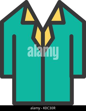 Camicie Office uniforme icona vettore cartoon Illustrazione Vettoriale