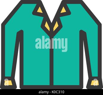 Camicie Office uniforme icona vettore cartoon Illustrazione Vettoriale