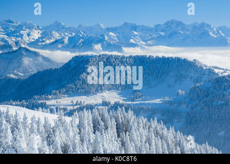 Aussicht von der Rigi, Schweiz Foto Stock