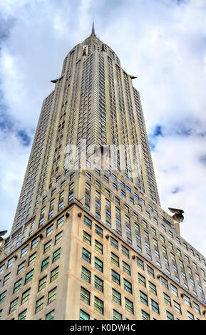 Il Chrysler Building, una in stile Art Deco grattacielo a Manhattan. Costruito nel 1930 Foto Stock