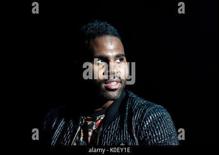 Palafrugell, Spagna. 22 Agosto, 2017. Jason Derulo esegue sul palco durante il Cap Roig Festival presso Calella de Palafrugell. Credito: Pablo Guillen/Alamy Live News Foto Stock