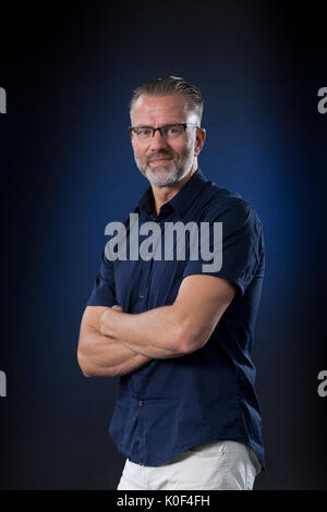 Edinburgh, Regno Unito. Il 23 agosto 2017. Thomas Enger, il norvegese autore del crimine, che appaiono alla Edinburgh International Book Festival. Gary Doak / Alamy Live News Foto Stock