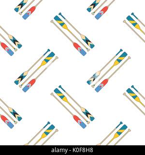 Remi colorati in rosso, blu, giallo slant su sfondo bianco. pattern perfetta illustrazione vettoriale. Illustrazione Vettoriale