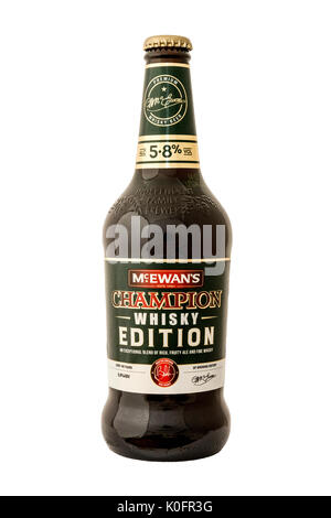 McEwans Champion (Whisky Edition le bottiglie di birra. Foto Stock