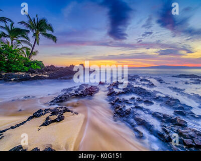 Makena cove, Maui Hawaii Foto Stock