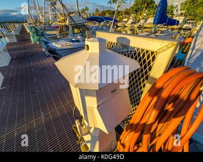 Lahaina marina a Maui Hawaii Foto Stock