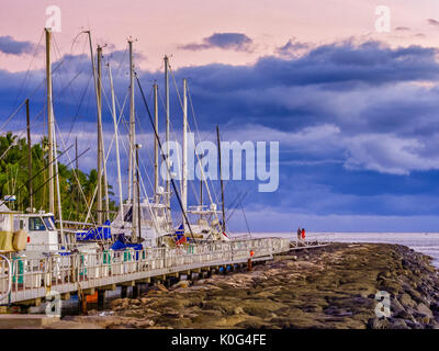 Lahaina marina a Maui Hawaii Foto Stock