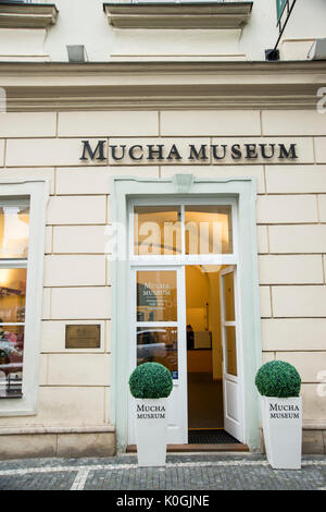 Alphonse Mucha Museum di Praga Foto Stock