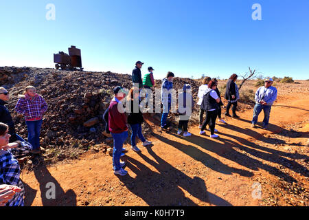 Giorno sogno metropolitana delle miniere di argento nei pressi di Broken Hill Nuovo Galles del Sud Australia Foto Stock