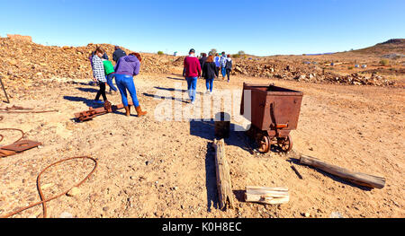 Giorno sogno metropolitana delle miniere di argento nei pressi di Broken Hill Nuovo Galles del Sud Australia Foto Stock