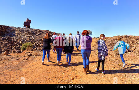 Giorno sogno metropolitana delle miniere di argento nei pressi di Broken Hill Nuovo Galles del Sud Australia Foto Stock