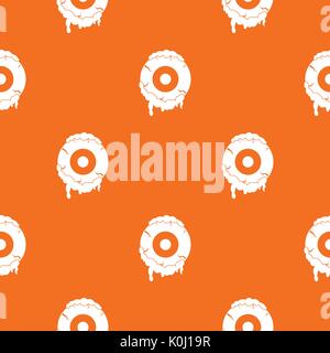 Scary eyeball pattern seamless Illustrazione Vettoriale