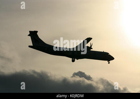 CHIANG MAI , della Thailandia - 17 giugno 2007: HS-PGB ATR72-200 delle vie aeree di Bangkok. Volo per l'aeroporto di Chiangmai e Bangkok. Foto Stock