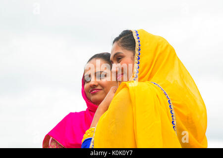 Le donne sikh, Sikh parata del giorno, Salem, Oregon Foto Stock