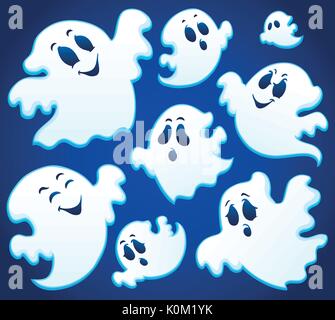 Le tematiche in Ghost immagine 1 - eps10 illustrazione vettoriale. Illustrazione Vettoriale