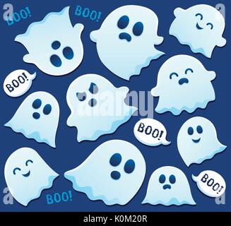 Le tematiche in Ghost image 3 - eps10 illustrazione vettoriale. Illustrazione Vettoriale