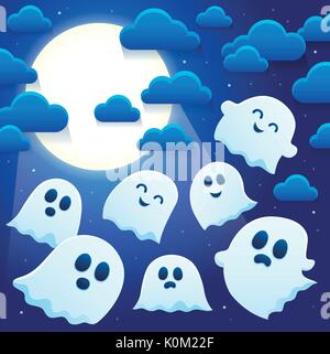 Le tematiche in Ghost immagine 6 - eps10 illustrazione vettoriale. Illustrazione Vettoriale