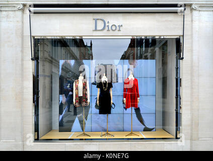 Dior Londra, Inghilterra, Regno Unito. Christian Dior flagship shop in New Bond Street Foto Stock