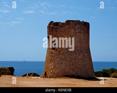 Cala Pi torre in Maiorca (Spagna) Foto Stock