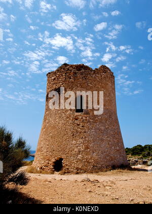 Cala Pi torre in Maiorca (Spagna) Foto Stock