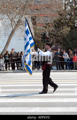 Salonicco, Grecia. Il 25 marzo, festa nazionale (1821 la liberazione dall'impero turk ) Foto Stock