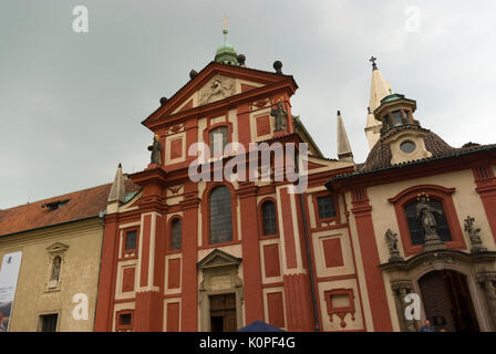 Basilica di San Giorgio e (Bazilika svatého Jiří), Praga, Repubblica Ceca Foto Stock