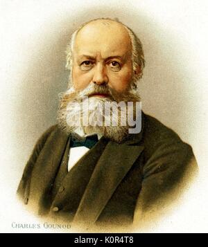 Charles Gounod - ritratto. Il compositore francese 1818-1893. Foto Stock