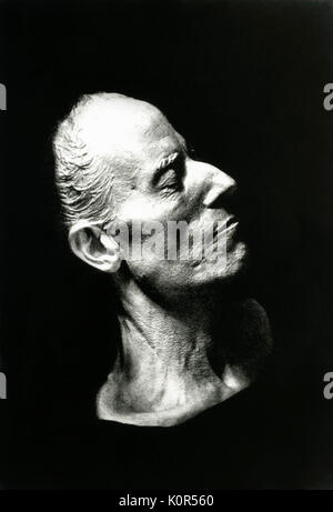 Gustav Mahler deathmask 1860-1911. Realizzato da Carl Moll. Foto Stock