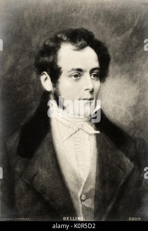 Vincenzo Bellini, ritratto. Compositore italiano. 3 Novembre 1801 - 23 Settembre 1835 Foto Stock