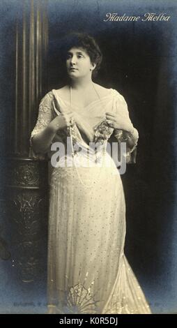 Nellie Melba ritratto. Australian soprano, 1861-1931 Foto Stock