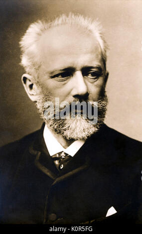 Pyotr Ilyich Tchaikovsky - ritratto fotografico. Il compositore russo. 1840-1893 Foto Stock