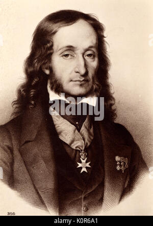 Niccolò Paganini, Italiano violinista e compositore (1782-1840). Foto Stock