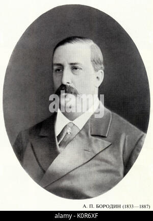 BORODIN, Alexander Porphyrevich (1833-1887) Il compositore russo & chimico Foto Stock