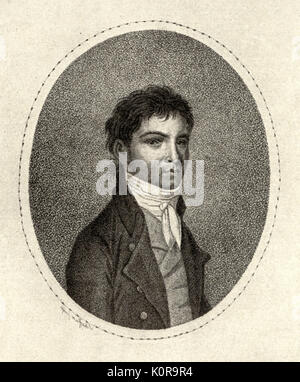 Ludwig van Beethoven (1770-1827) dopo Stainhauser da Scheffner c.1801 Foto Stock