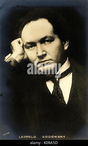 Leopold GODOWSKY painist polacco e conduttore (1870-1938). Bambino prodigio. Divenne direttore del Conservatorio di Chicago Foto Stock