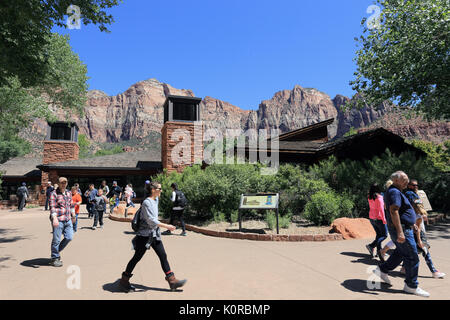 Zion National Park nello Utah Stati Uniti d'America Foto Stock