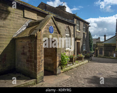 La vecchia scuola stanza costruita da Patrick Bronte Haworth West Yorkshire Inghilterra Foto Stock