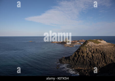 Pyramid Rock, Phillip Island, Victoria, Australia Foto Stock