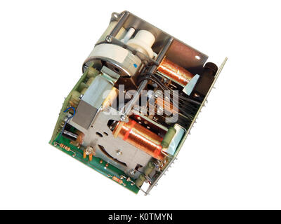 Controller per bruciatore a gas controllo. Isolato su sfondo bianco. Foto Stock