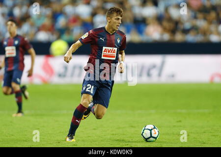 Ivan Alejo (Eibar), 21 agosto 2017 - Calcio : spagnolo "La Liga Santander' match tra Malaga CF 0-1 SD Eibar all'Estadio La Rosaleda di Malaga, in Spagna. (Foto di Mutsu Kawamori/AFLO) [3604] Foto Stock