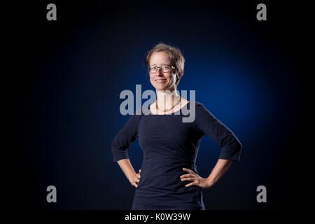 Edinburgh, Regno Unito. 24 agosto 2017. Elly blu, lo scrittore americano e attivista di biciclette, che appaiono alla Edinburgh International Book Festival. Gary Doak / Alamy Live News Foto Stock