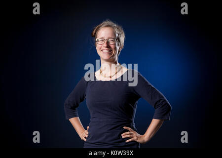 Edinburgh, Regno Unito. 24 agosto 2017. Elly blu, lo scrittore americano e attivista di biciclette, che appaiono alla Edinburgh International Book Festival. Gary Doak / Alamy Live News Foto Stock