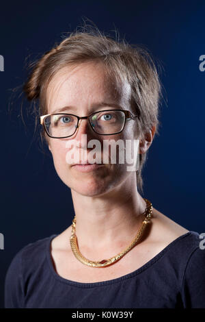 Edinburgh, Regno Unito. 24 agosto 2017. Elly blu, lo scrittore americano e attivista di biciclette, che appaiono alla Edinburgh International Book Festival. Gary Doak / Alamy Live News Foto Stock