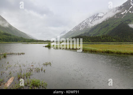 Tern Lake, Penisola di Kenai, Seward Highway, Alaska, STATI UNITI D'AMERICA Foto Stock