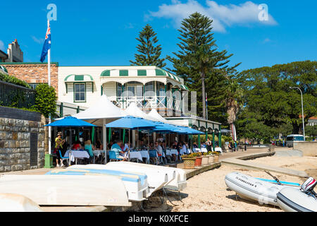 Doyles ristorante di pesce vicino alla spiaggia a Watson Bay, Sydney, Australia. Foto Stock